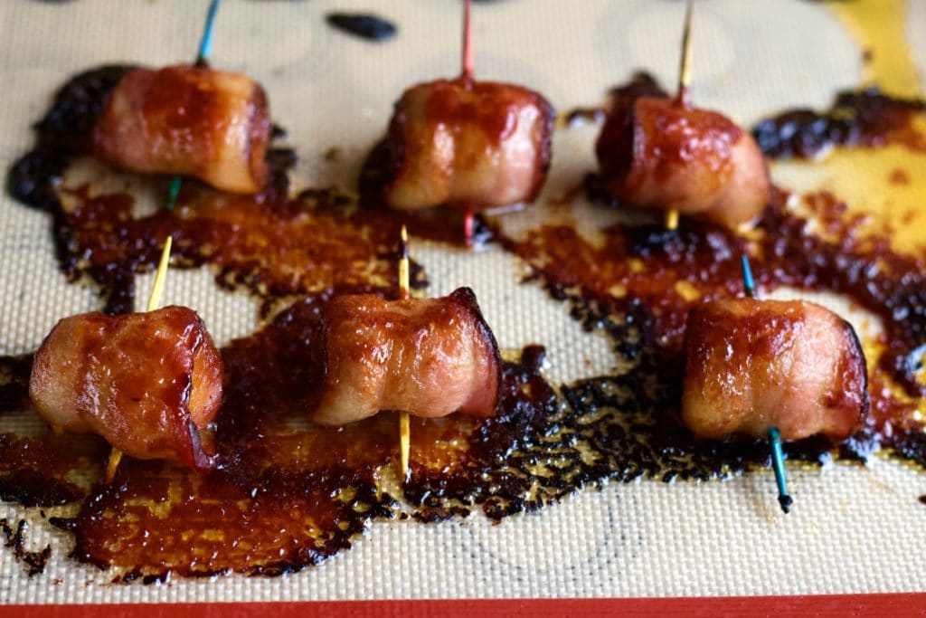 Bacon wrapped Water chestnuts