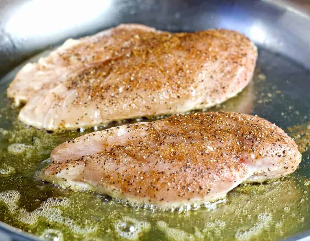 Pan Frying Chicken