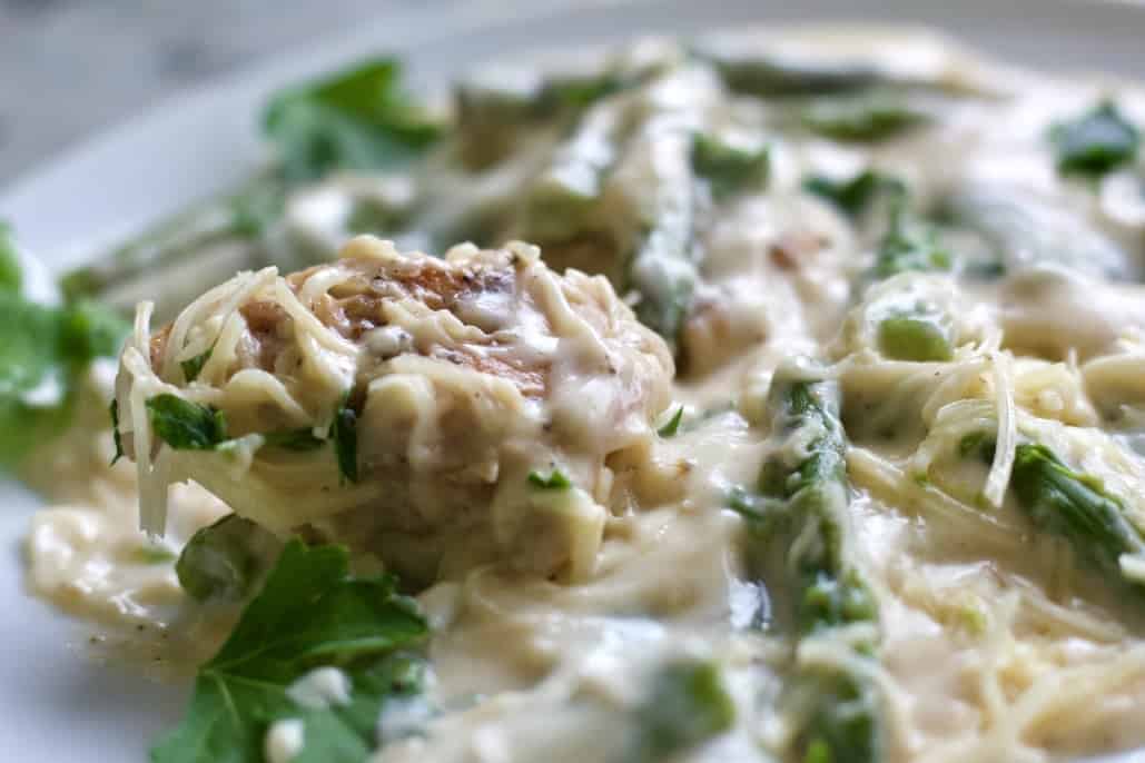 chicken alfredo skillet dinner