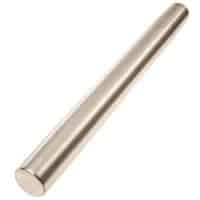 Professional French Rolling Pin for Baking - 15.75" Smooth Stainless Steel Metal and Tapered Design Best for Fondant, Pie Crust, Cookie and Pastry Dough - Baker Roller by Ultra Cuisine