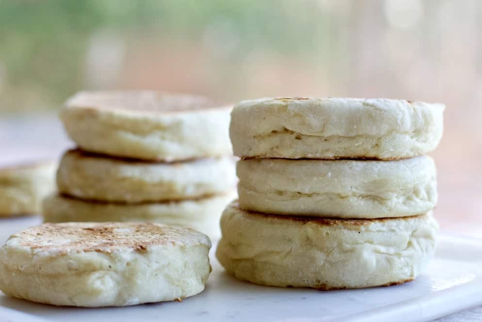 Sourdough English Muffins have a rich flavor. Use up your sourdough discard and deepen your English Muffin flavor. The texture will also be improved. So good!