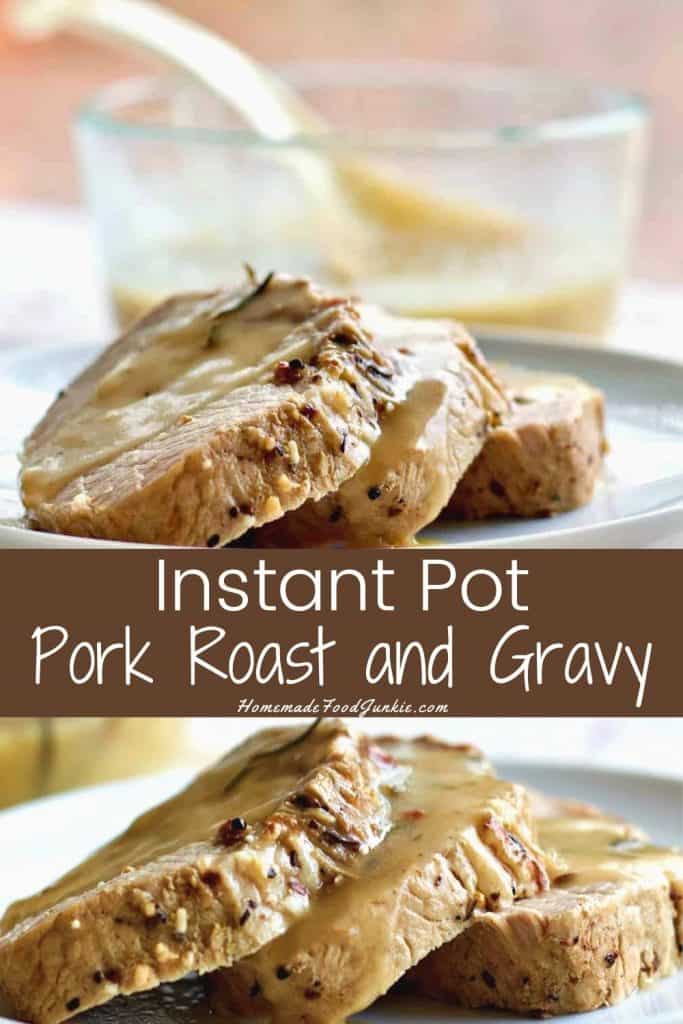 Instant Pot pork roast and gravy-pin image