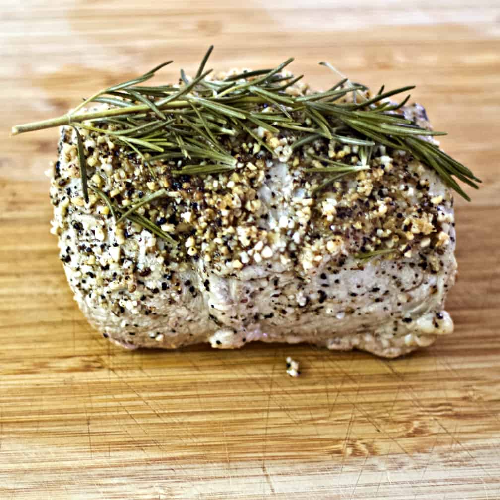 resting pork roast