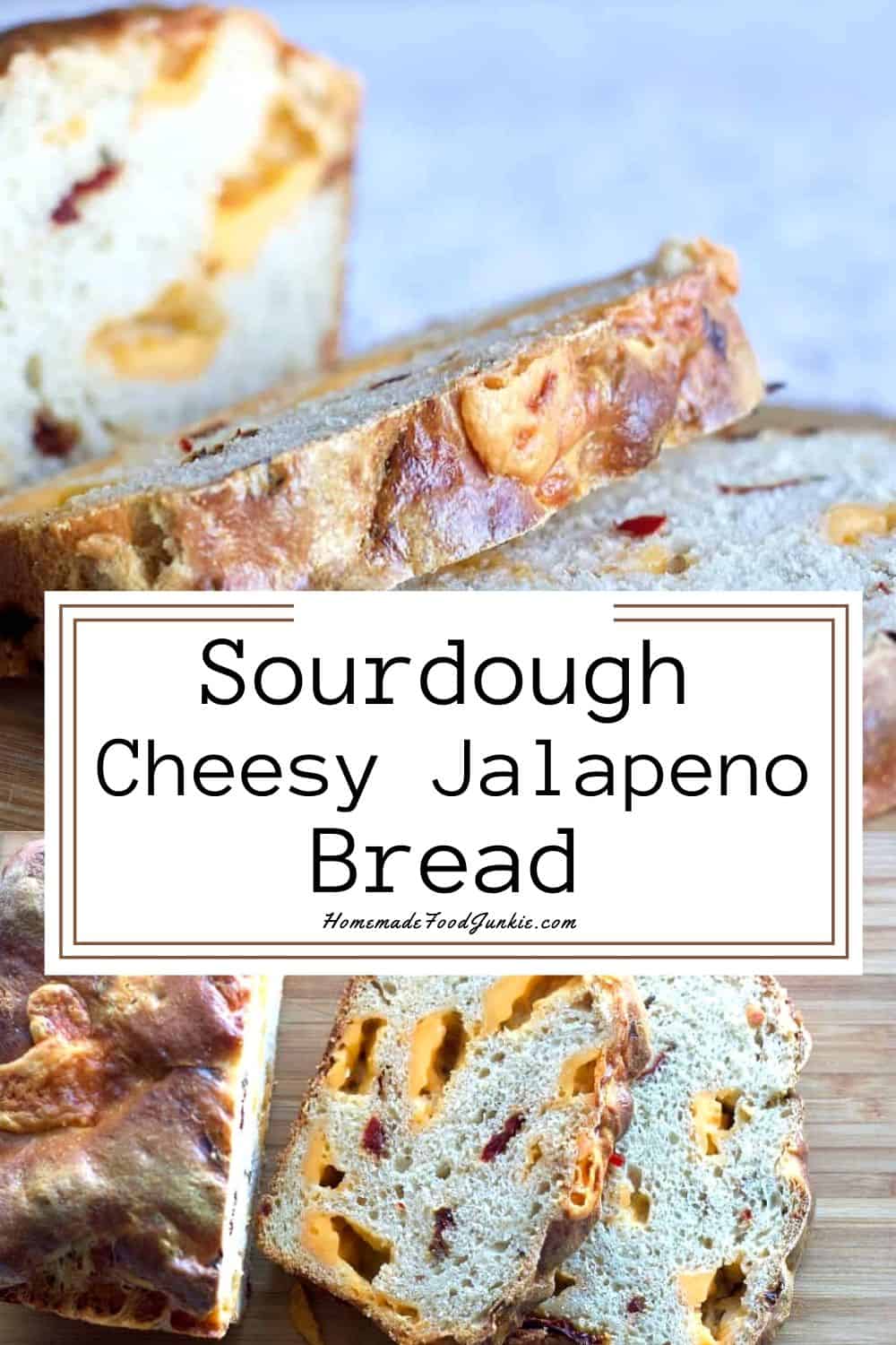 sourdough jalapeno cheese bread-pin image