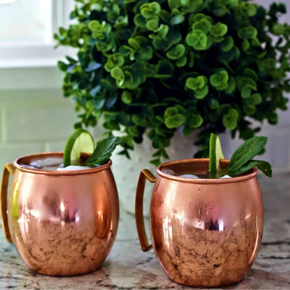 Moscow Mule cocktails 