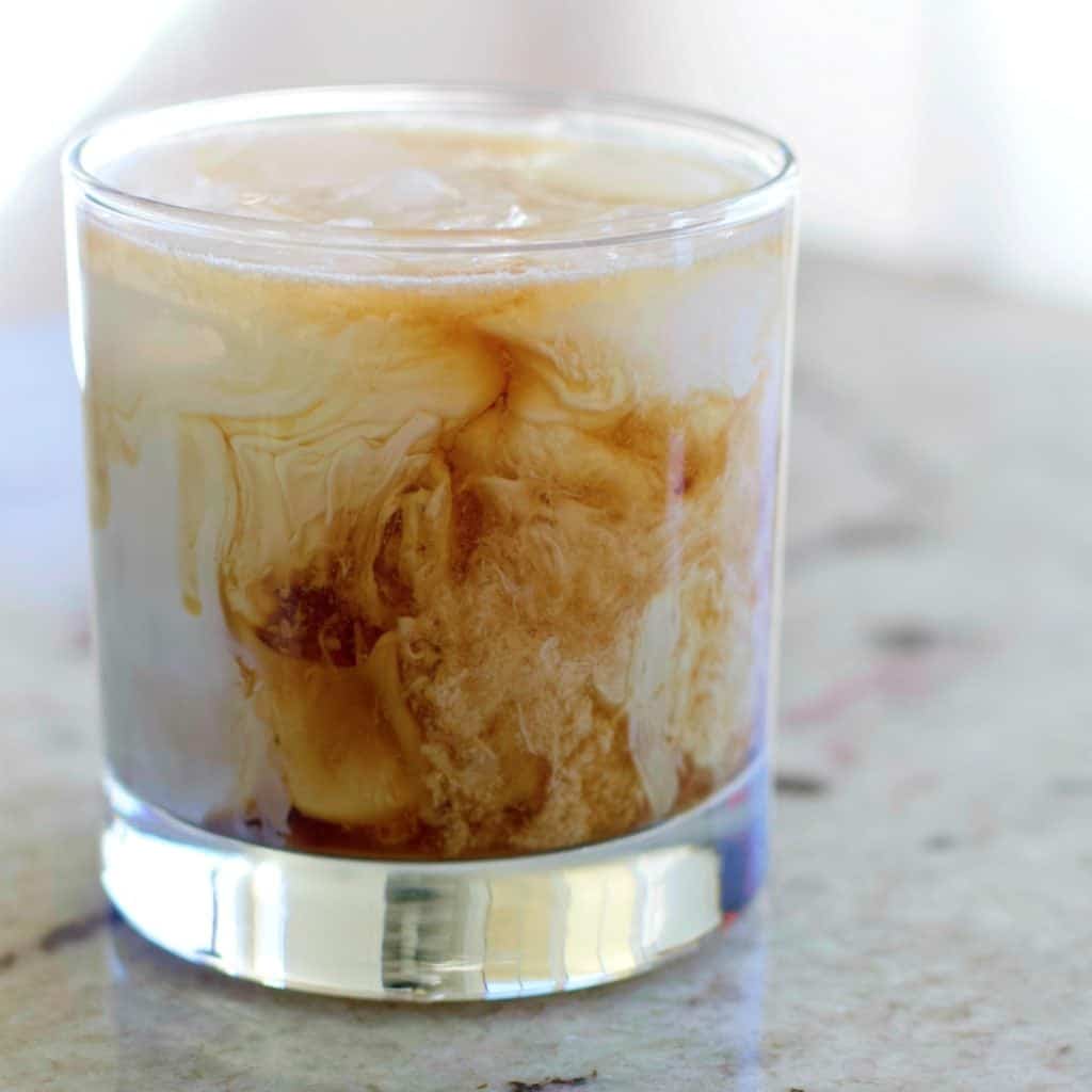 White Russian with Kahlua Recipe 5 white russian cocktail in a whiskey glass