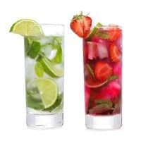 Highball Cocktails Glass Clear Tall Bar Ware with Heavy Base and Lead Free Crystal for Drinking Juice Beer 11 oz Set of 2 Gift For Him