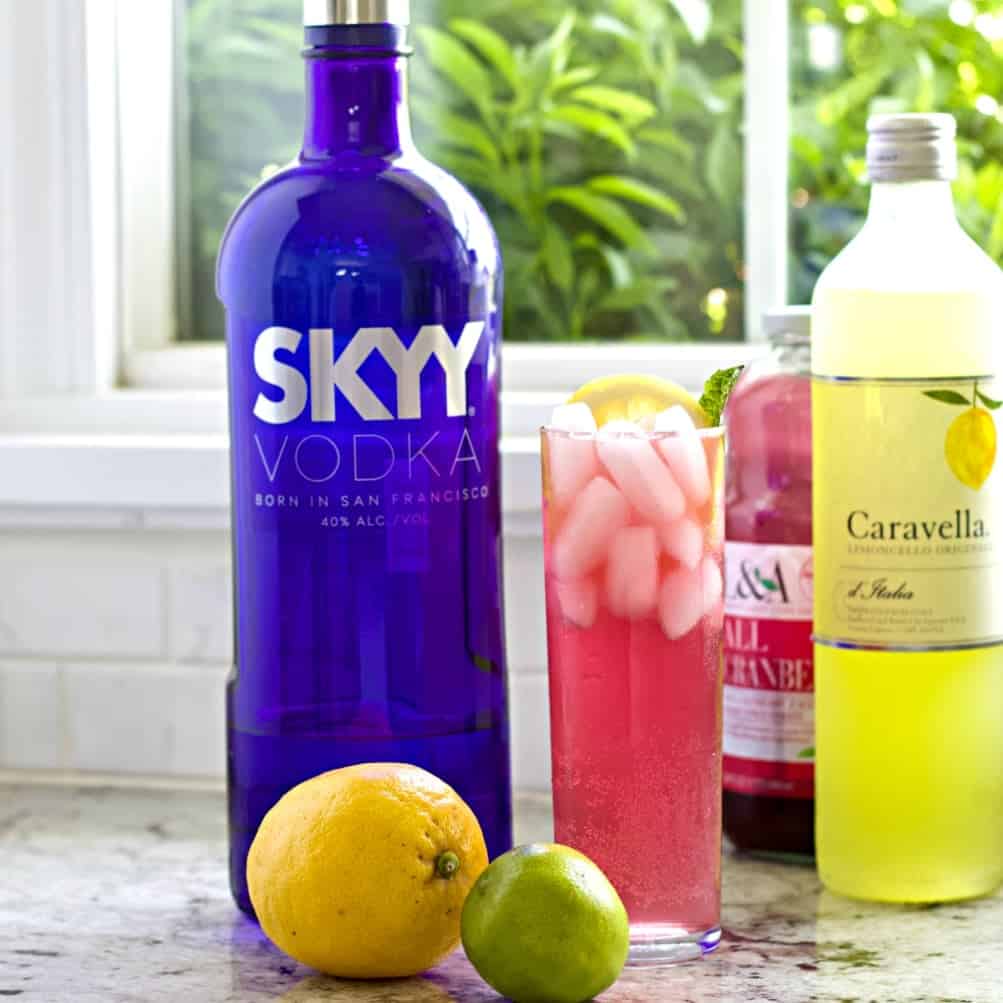 Vodka Tonic Recipe 7 Pink Lemonade Drink and ingredients