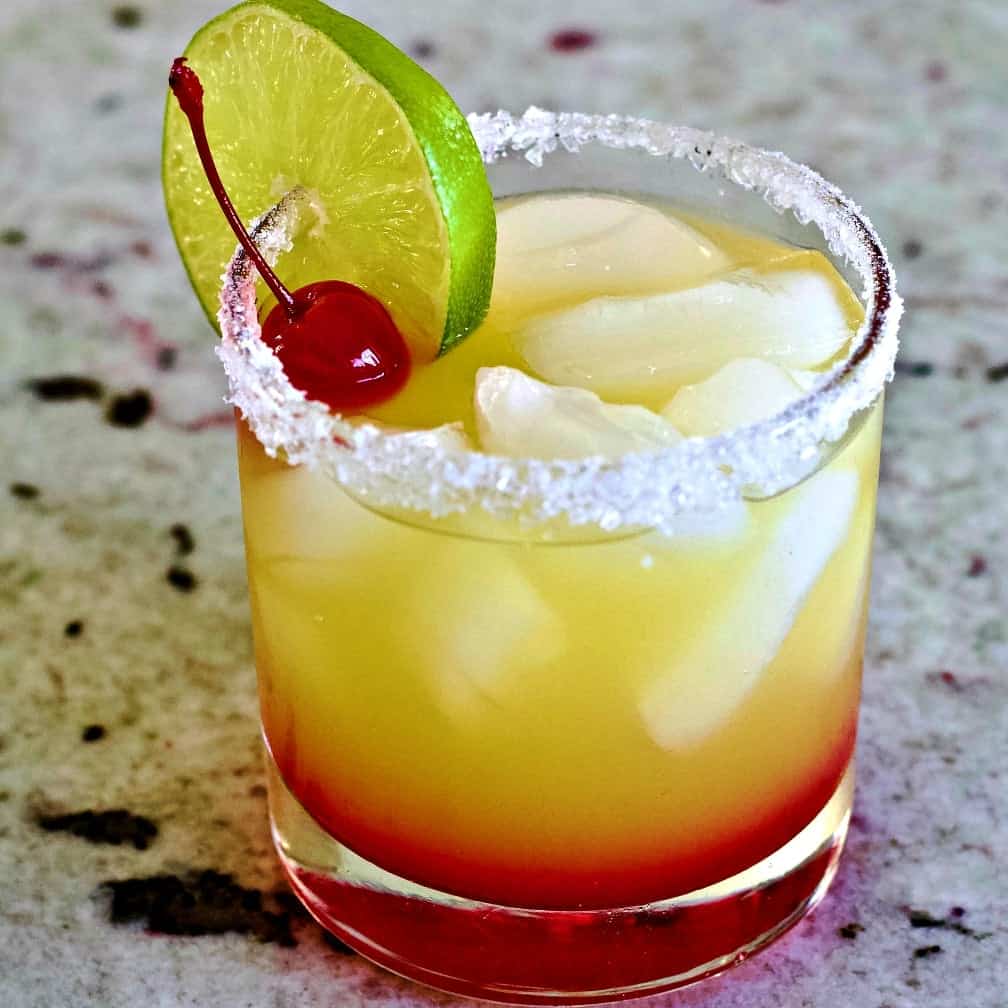 Tequila Sunrise mixed drinks