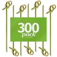 Bamboo Knot Picks by Aevia - Disposable Eco-Friendly&nbsp;Cocktail Skewers - Biodegradable and compostable - Great for Appetizers and Hors' D'oeuvre (4", 300 pack)