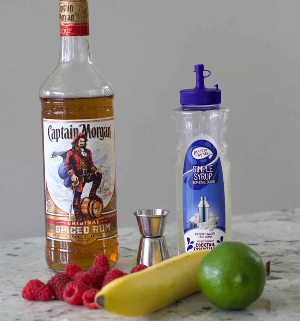 ingredients for the CopaBanana Daiquiri
