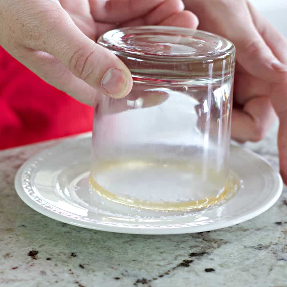 Rimming a glass