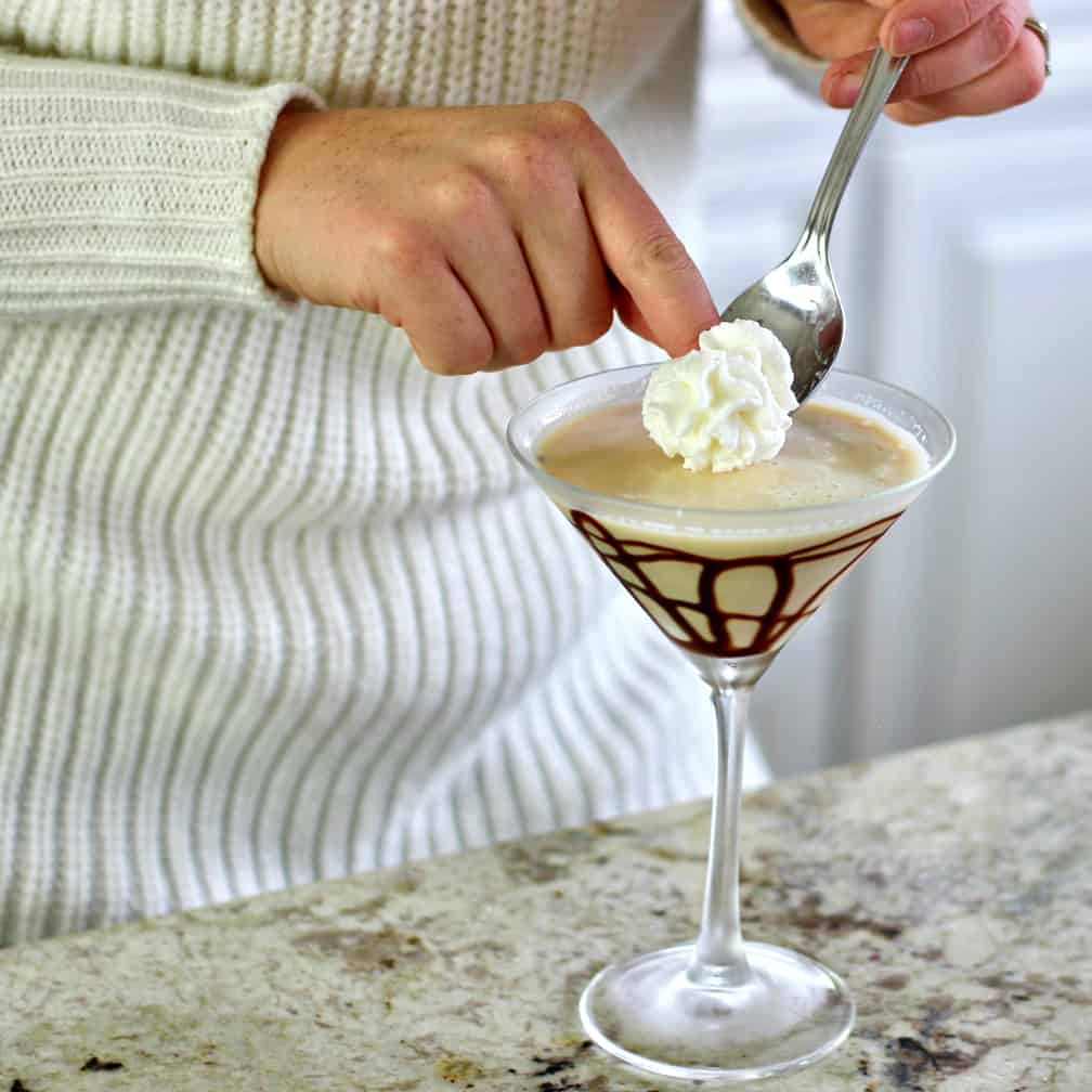 Setting the whip cream