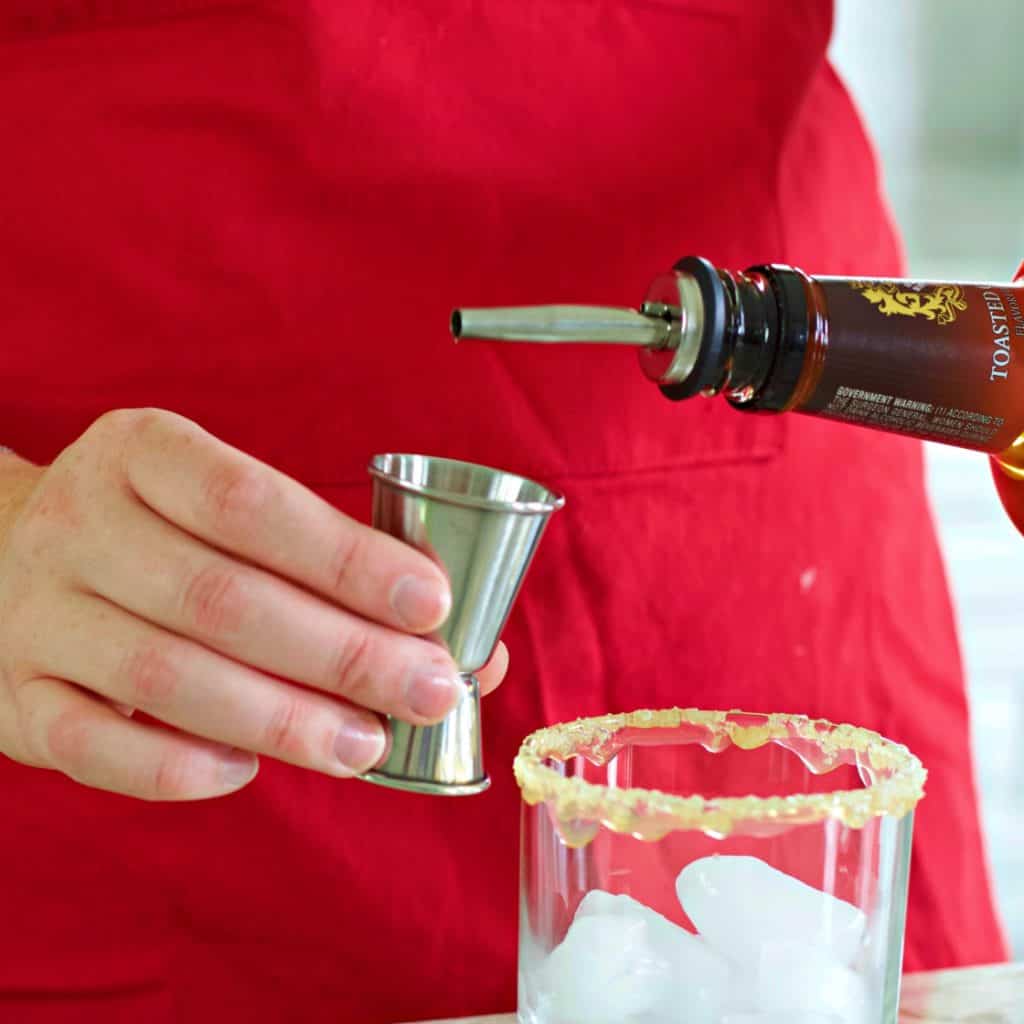 measure the whiskey