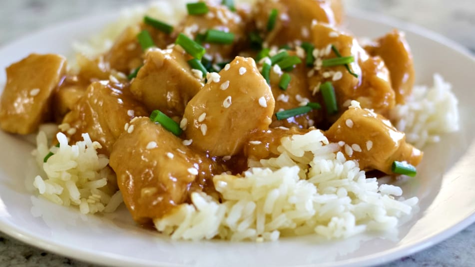 Orange Chicken with Rice