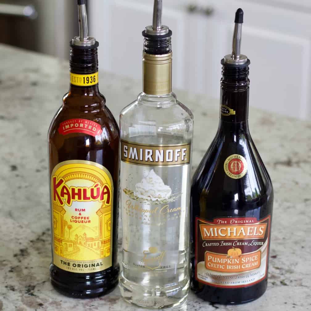 The alcohol for pumpkin spice white russian