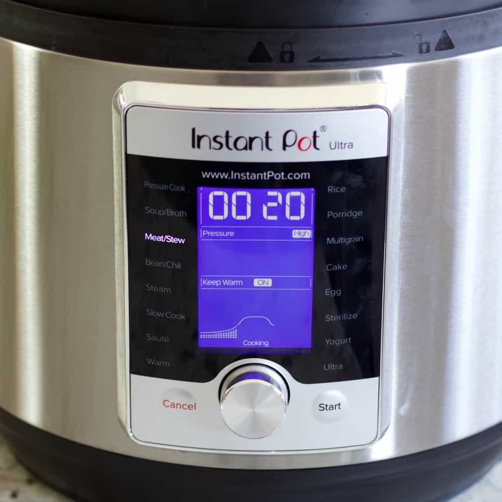 instant pot settings venison stew
