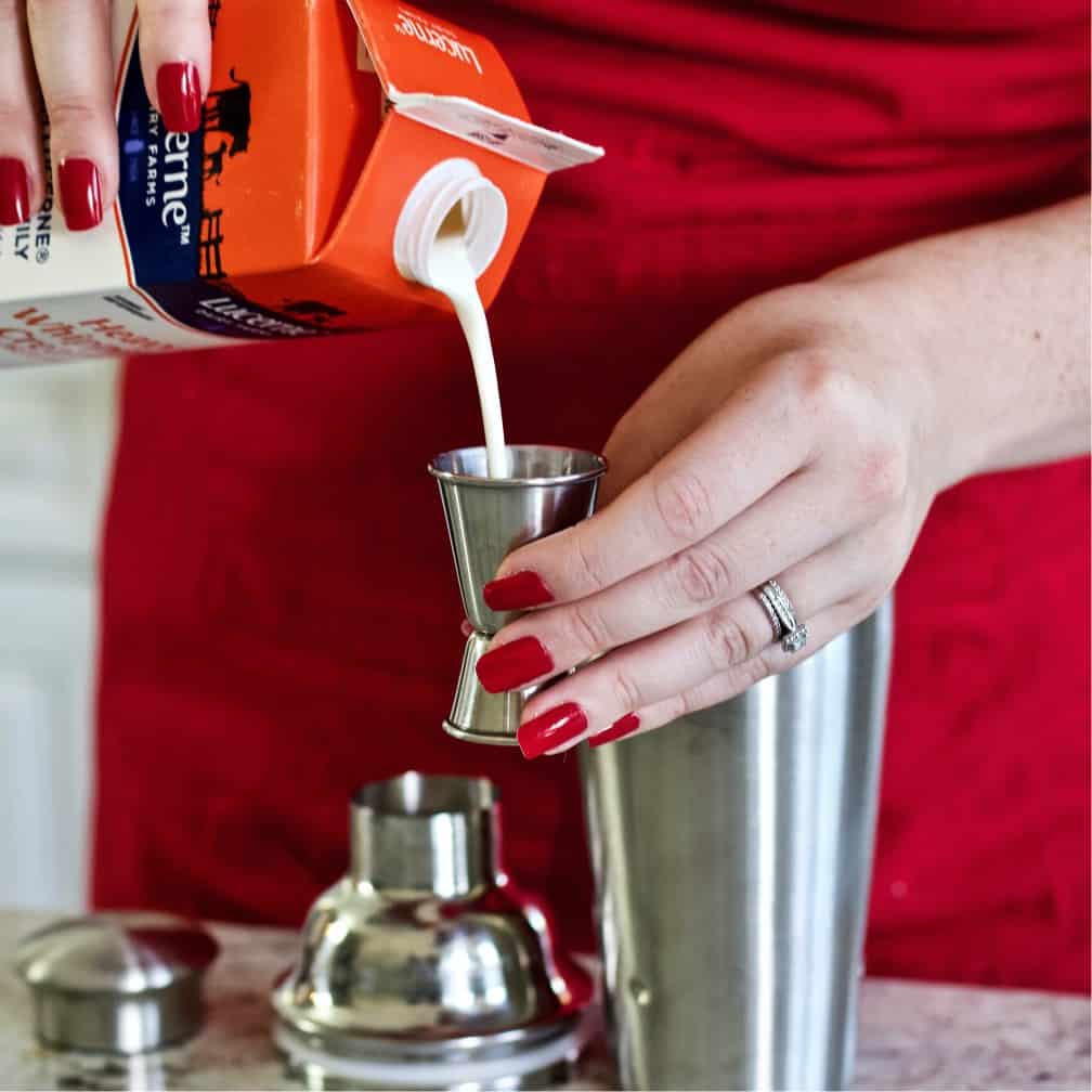 pour the heavy cream