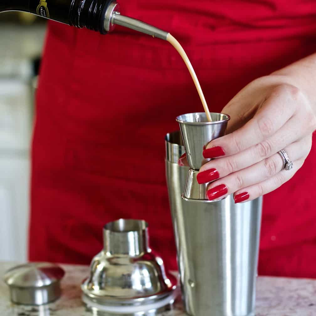 add the pumpkin spice liqueur
