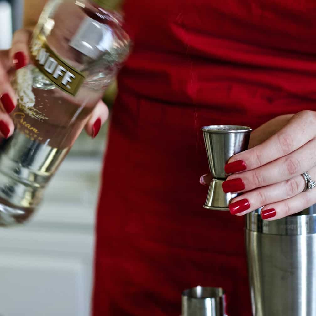 measure the whipped cream vodka