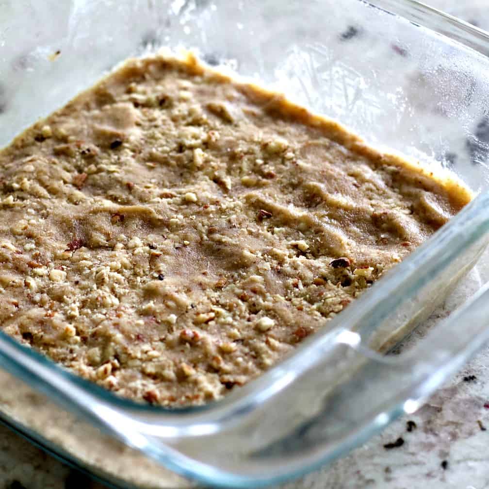pressed crust for pumpkin cheesecake bars