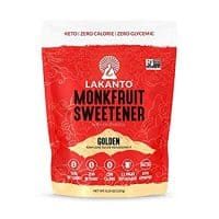 Lakanto Monkfruit Sweetener, 1:1 Sugar Substitute, Keto, Non-GMO (Golden - 8.29 ounces)