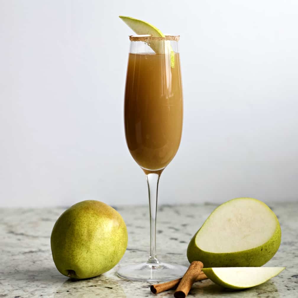 White Cranberry Mimosa Recipe with Rosemary 5 Cinnamon Pear Mimosa Recipe