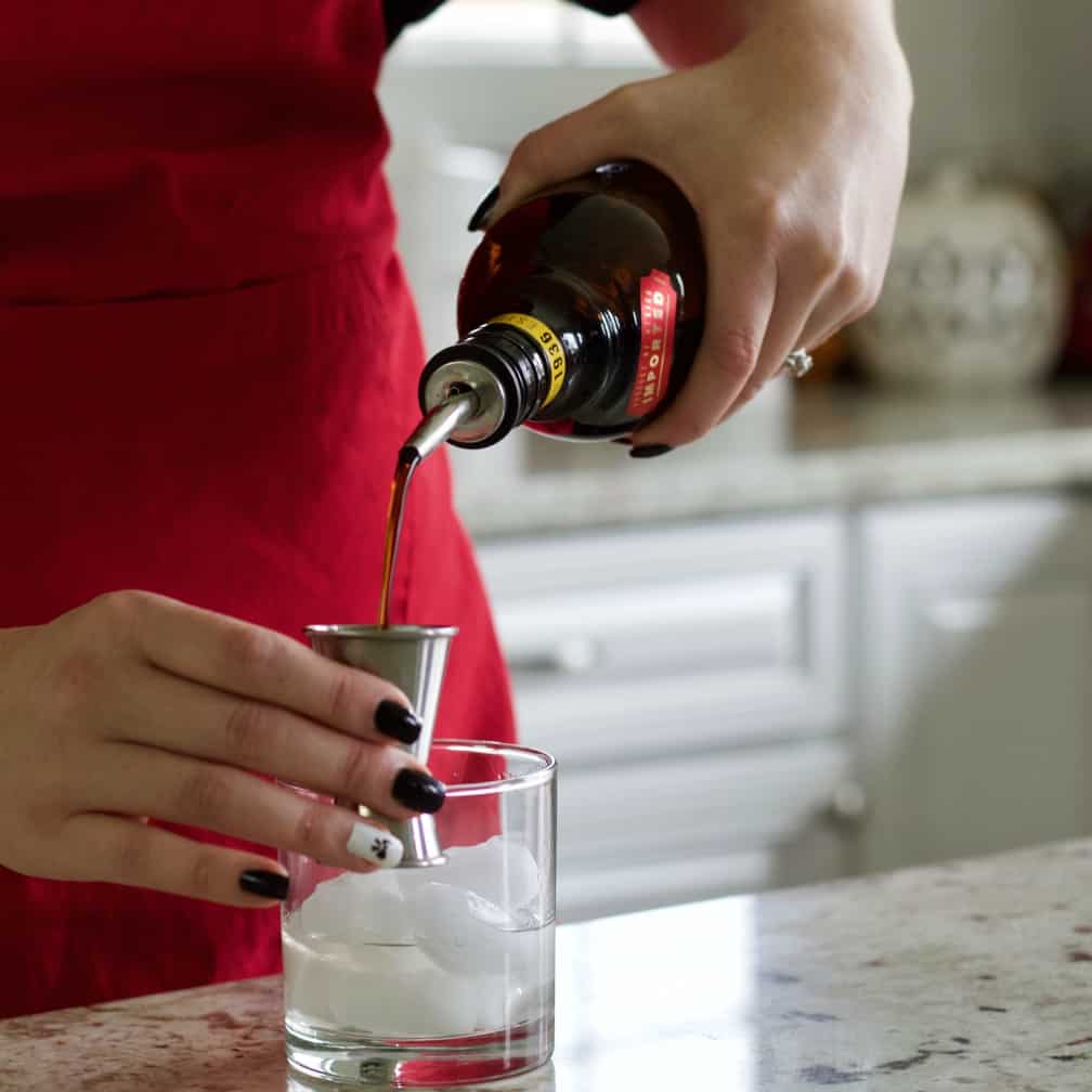 pouring Kahlua