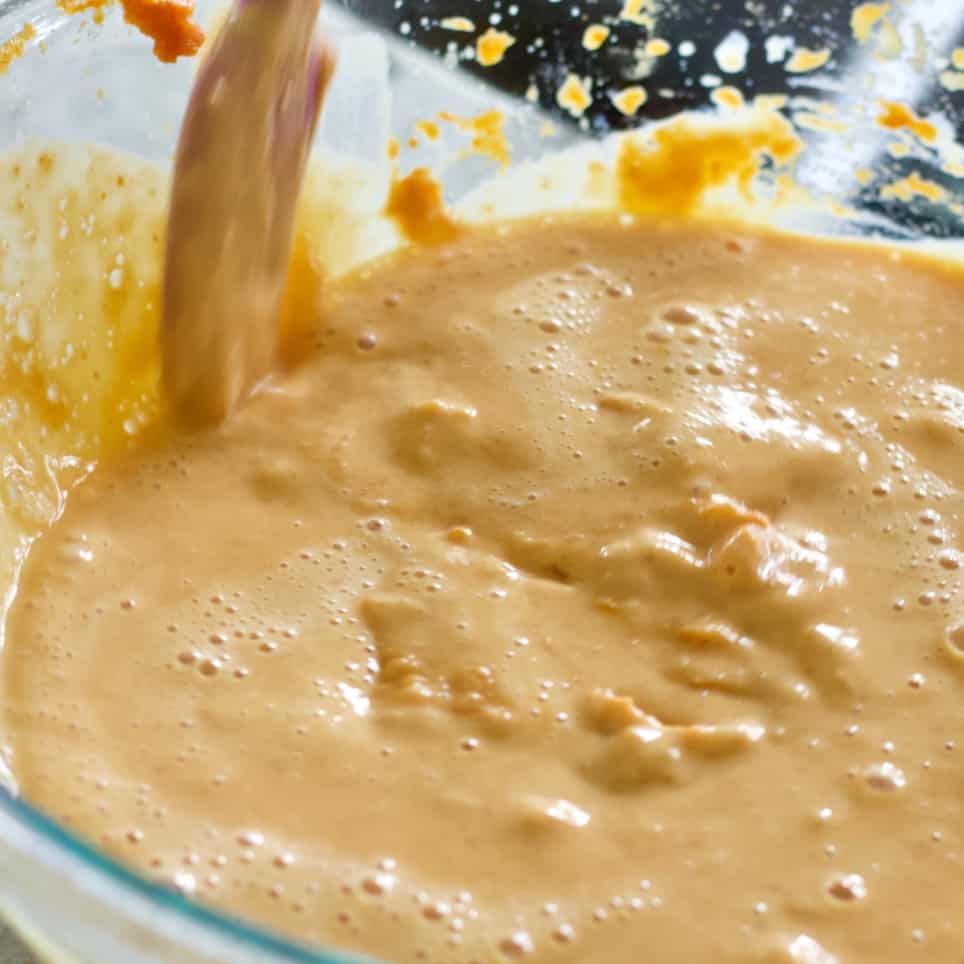 scrape down side of bowl as needed
