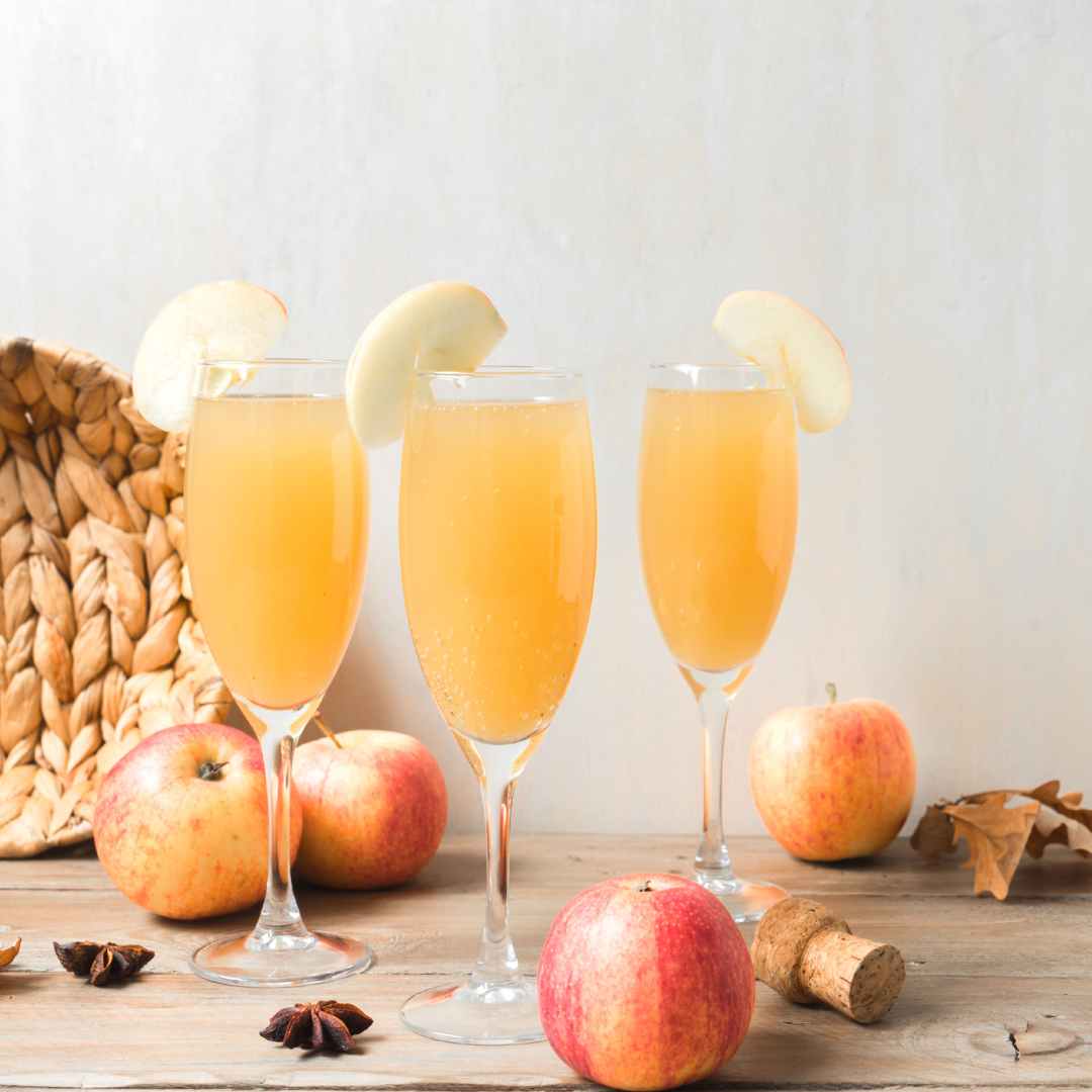 Apple Cider Mimosa Champagne Cocktail