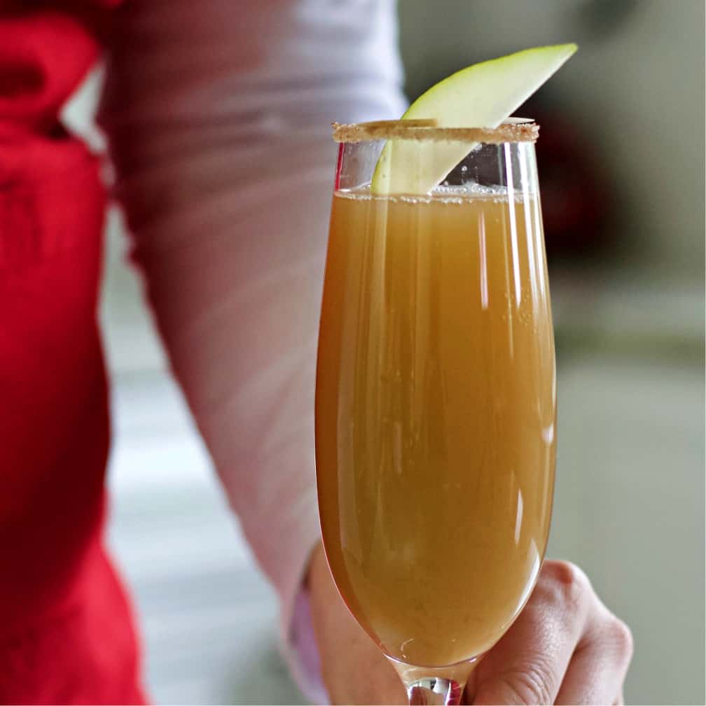 cinnamon pear mimosa