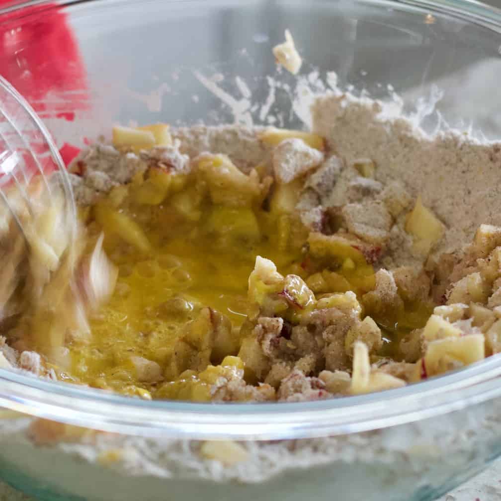 stir in apples, ginger and nuts