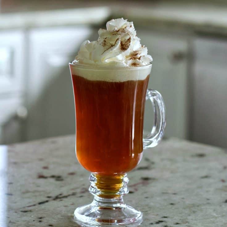Amaretto brandy coffee drink