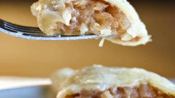 apple turnover forkful