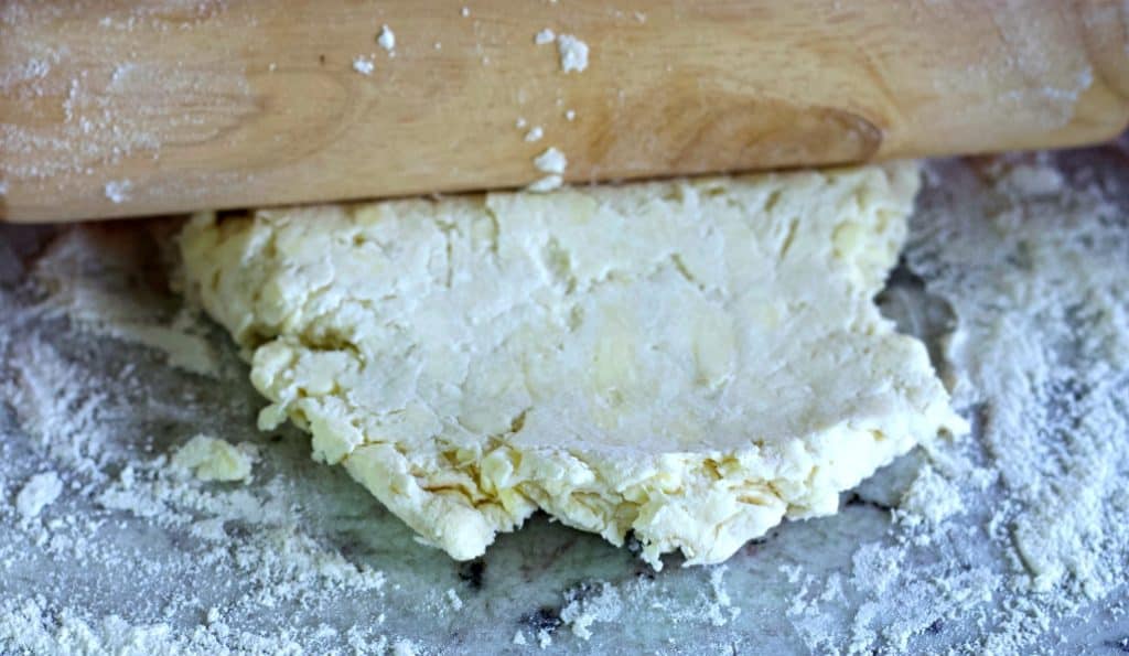 First roll out of puff pastry