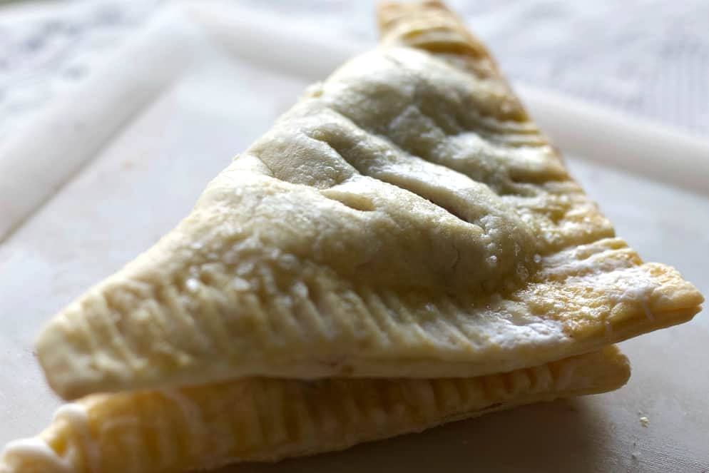 Homemade Puff pastry as turnovers.