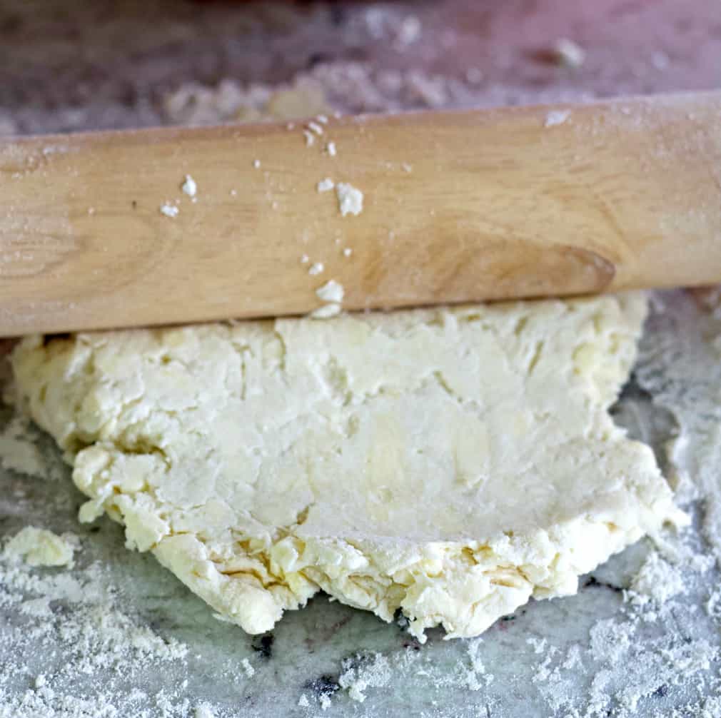rolling puff pastry