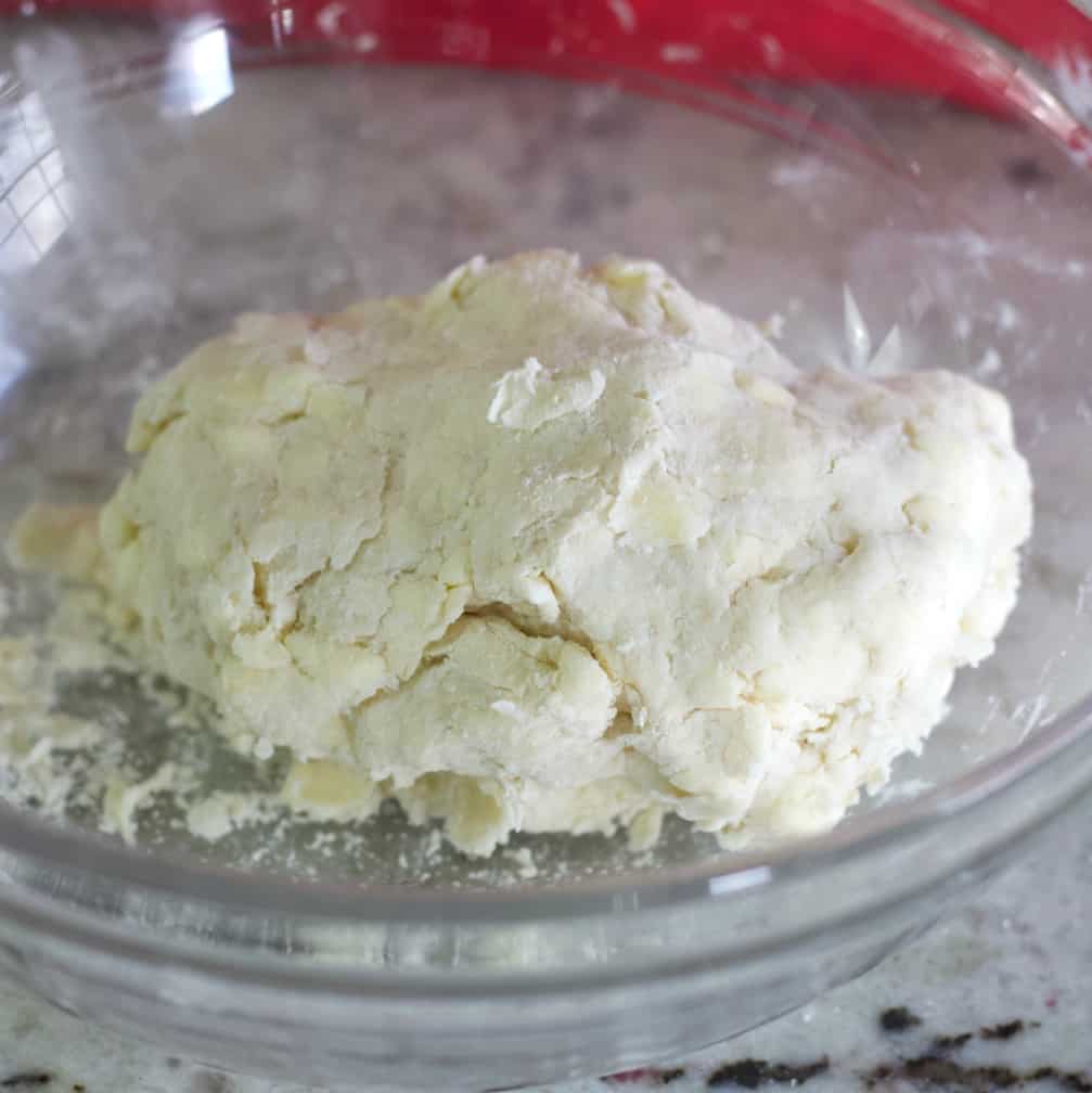 puff pastry dough in bowl