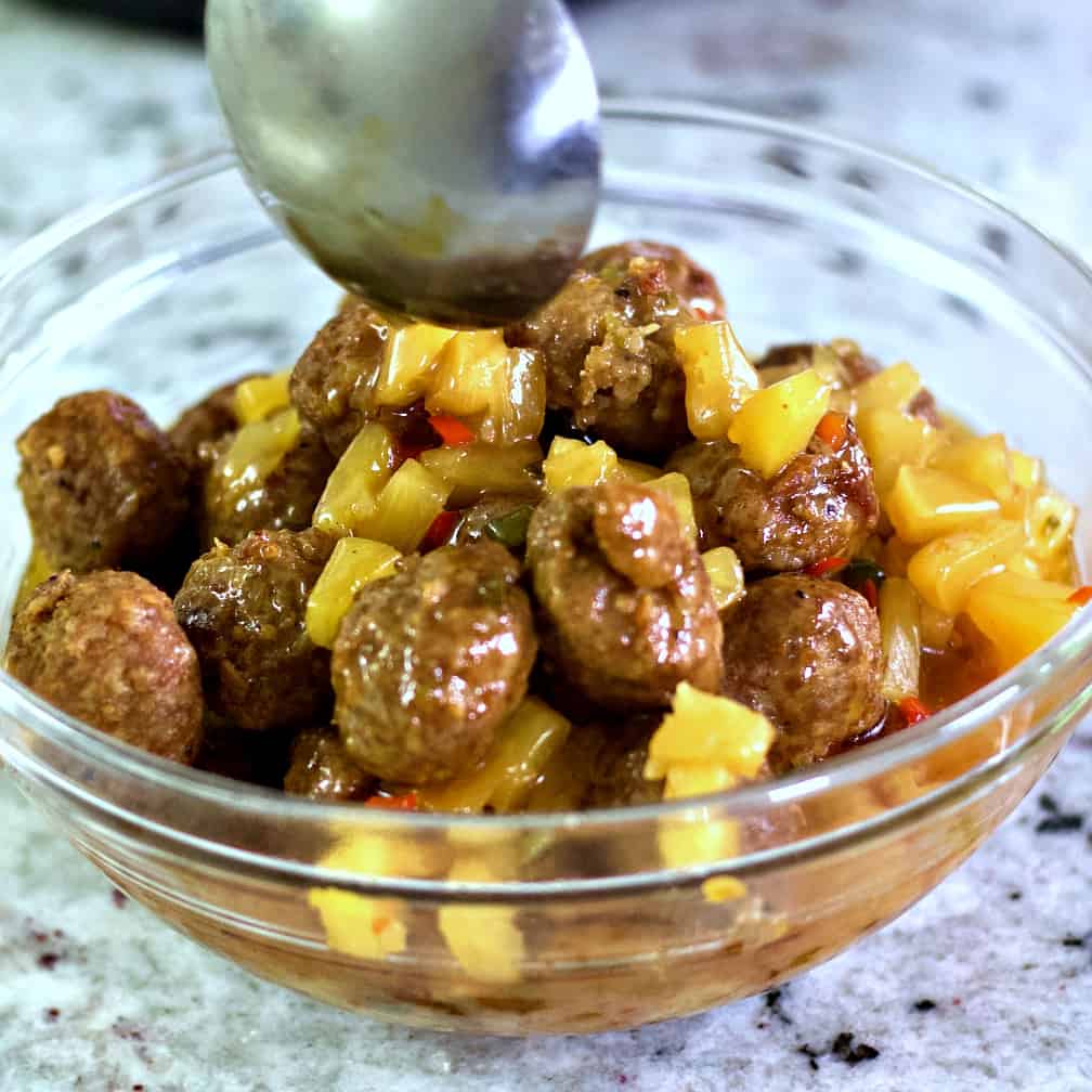 Hawaiian meatballs