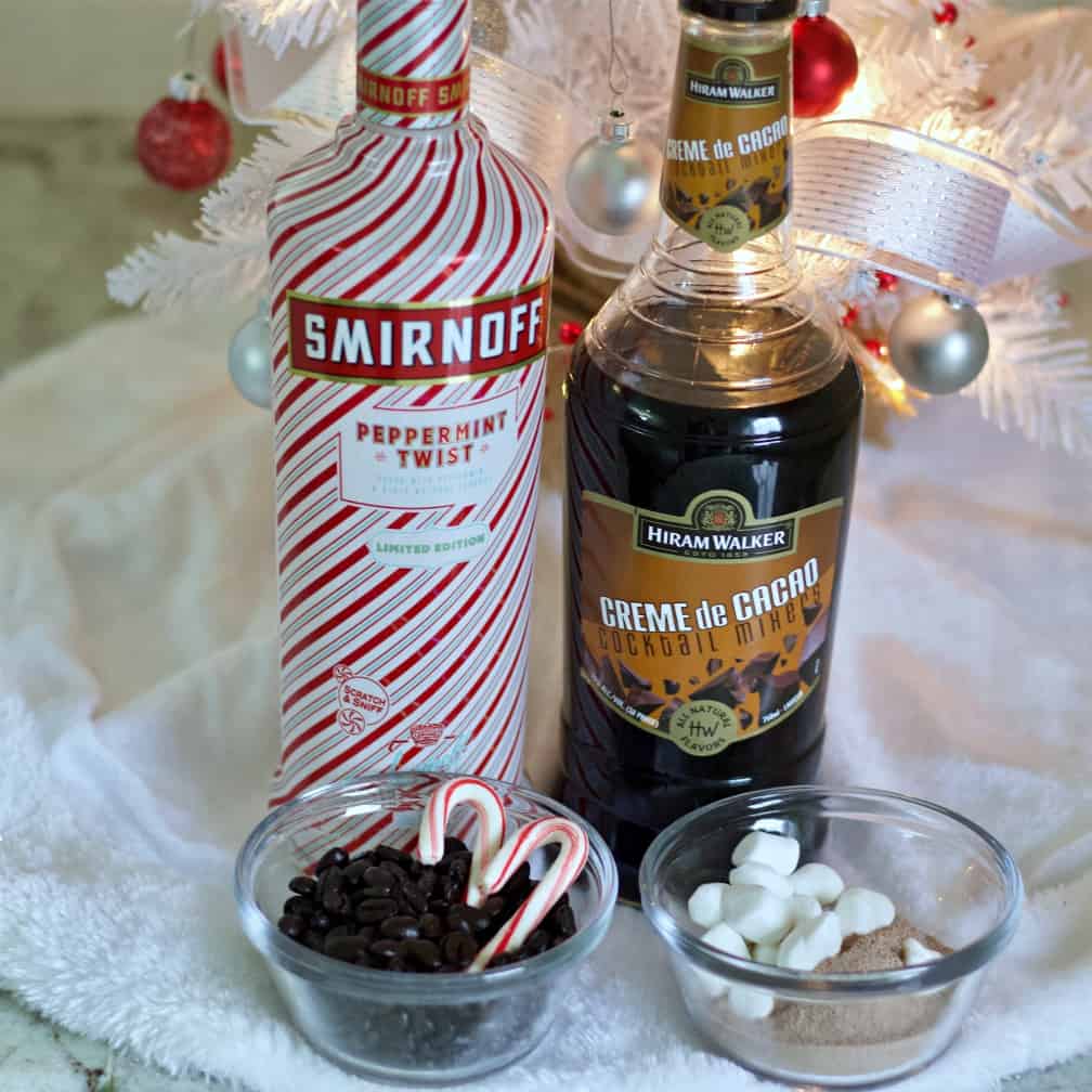 Ingredients for The Peppermint Hot Chocolate