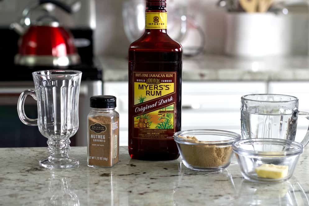 Ingredients for Hot Buttered Rum