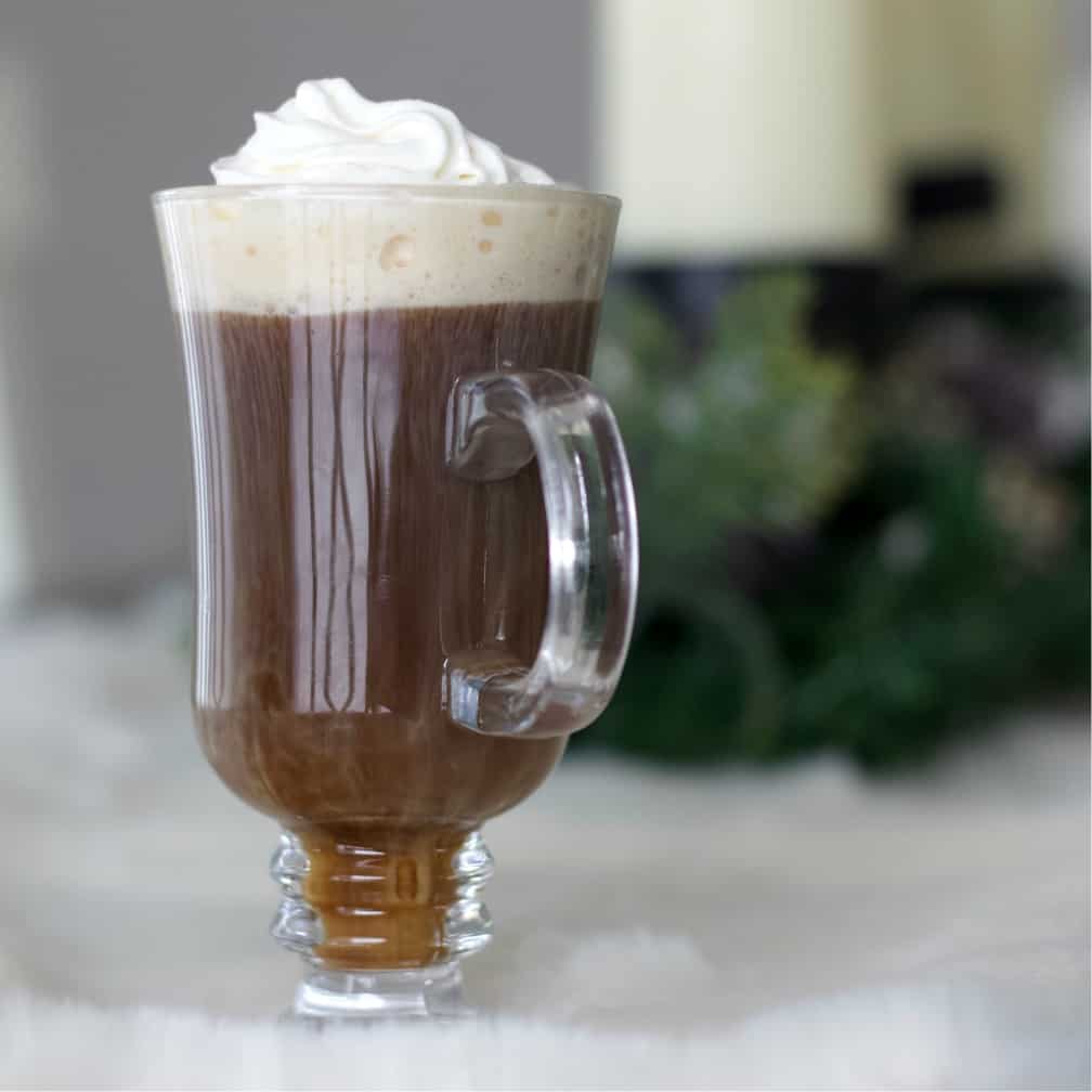 Mexican coffee ready to serve
