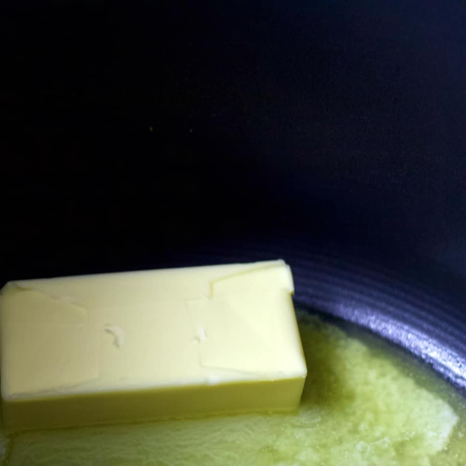 melt butter for cheese sauce