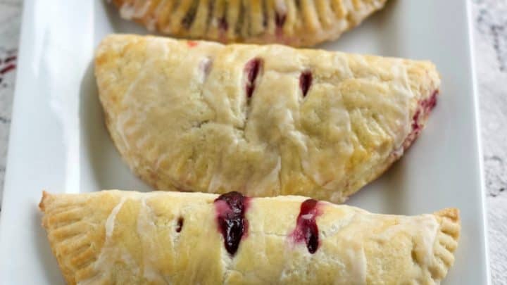 sourdough hand pies on a plate