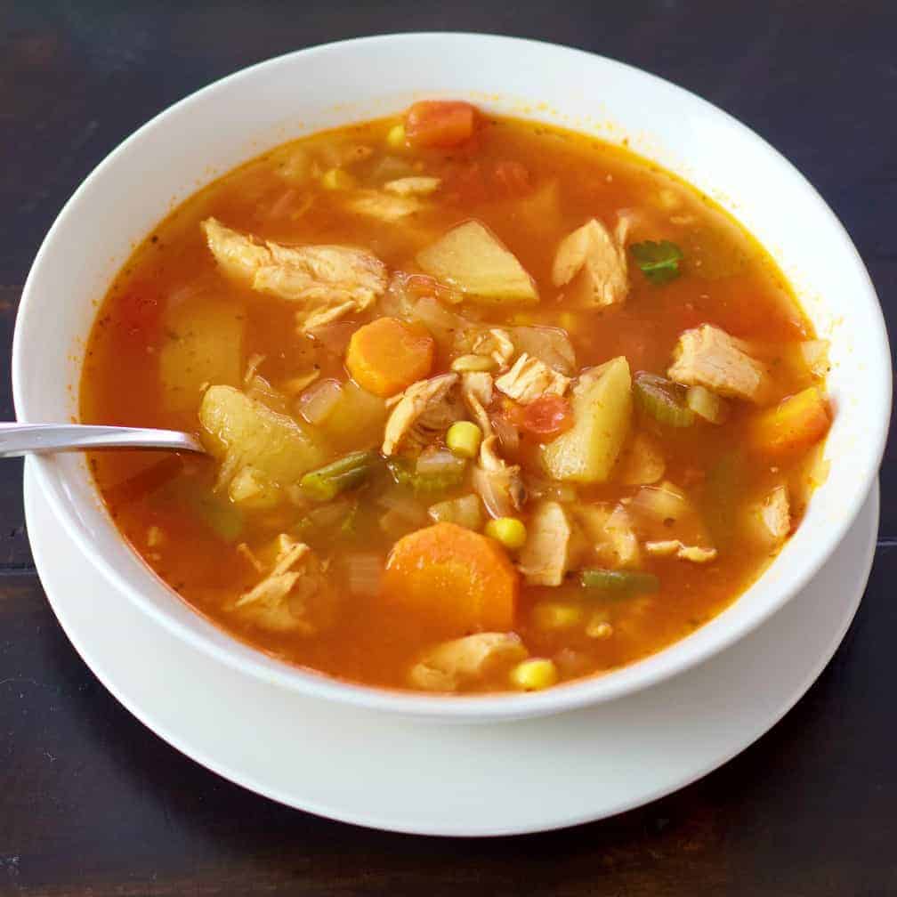 Rotisserie chicken soup
