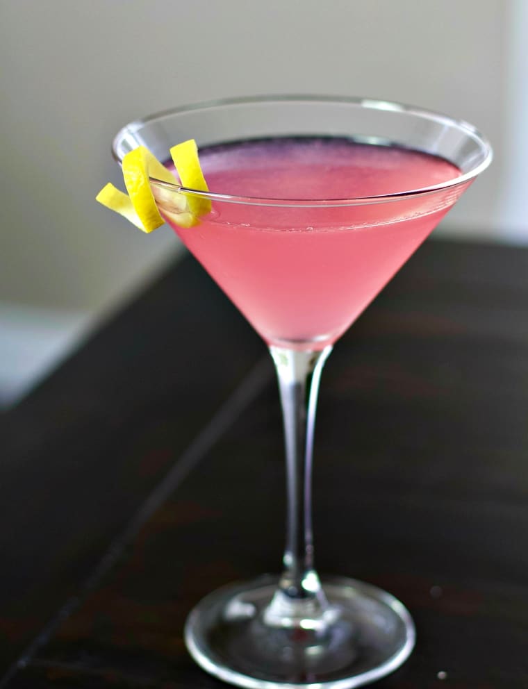 Cosmopolitan drink on a table