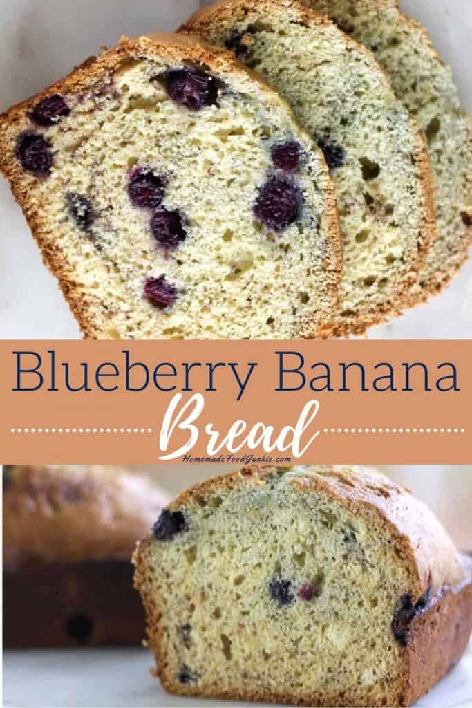 Blueberry banana bread-pin image