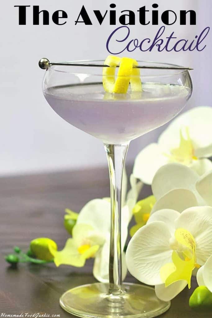 Gin Gimlet Recipe with Lime 2 The Aviation Cocktail-pin image