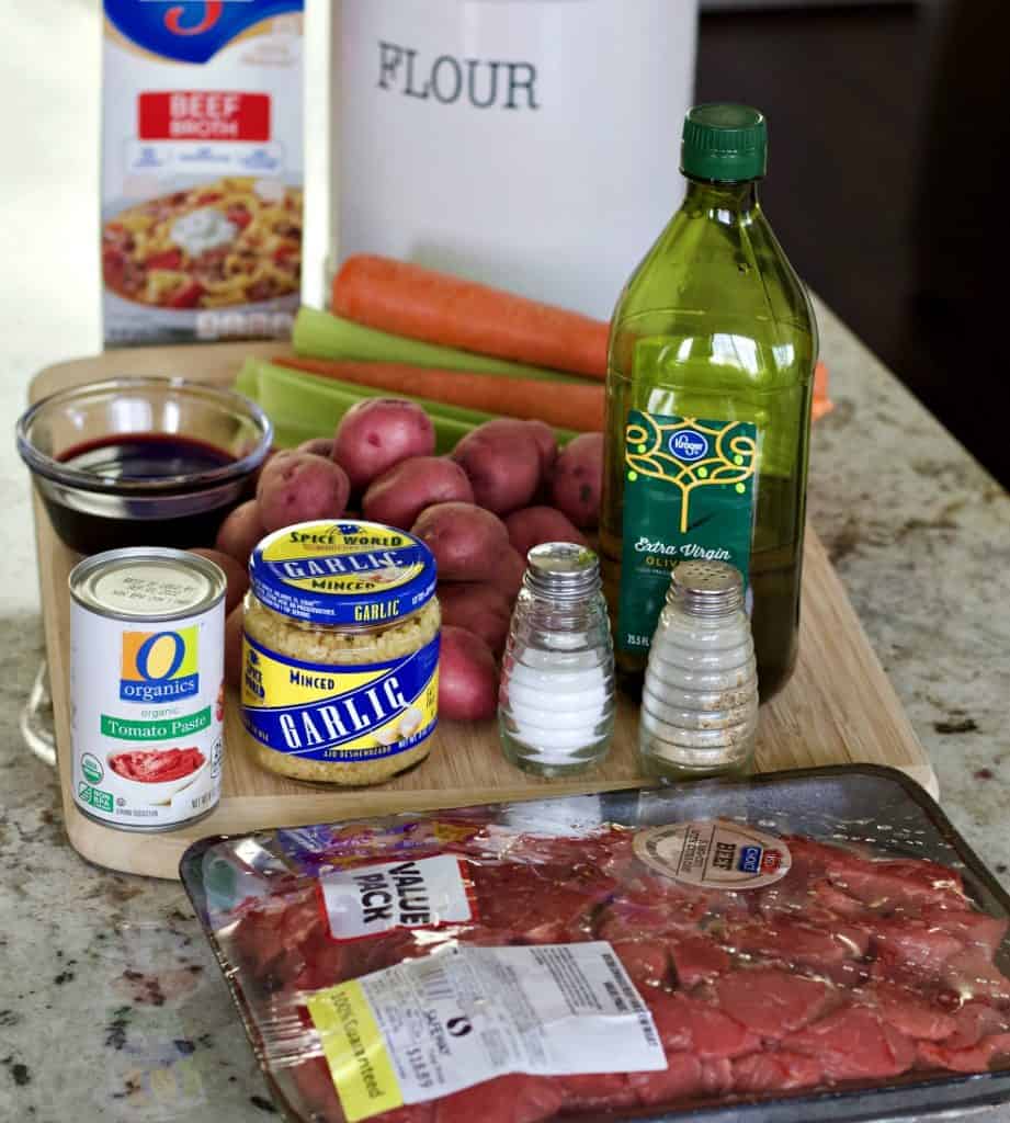 Ingredients for Easy instant pot beef stew
