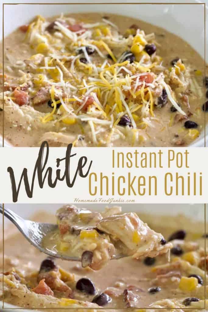 Instant pot white chicken chili-pin image